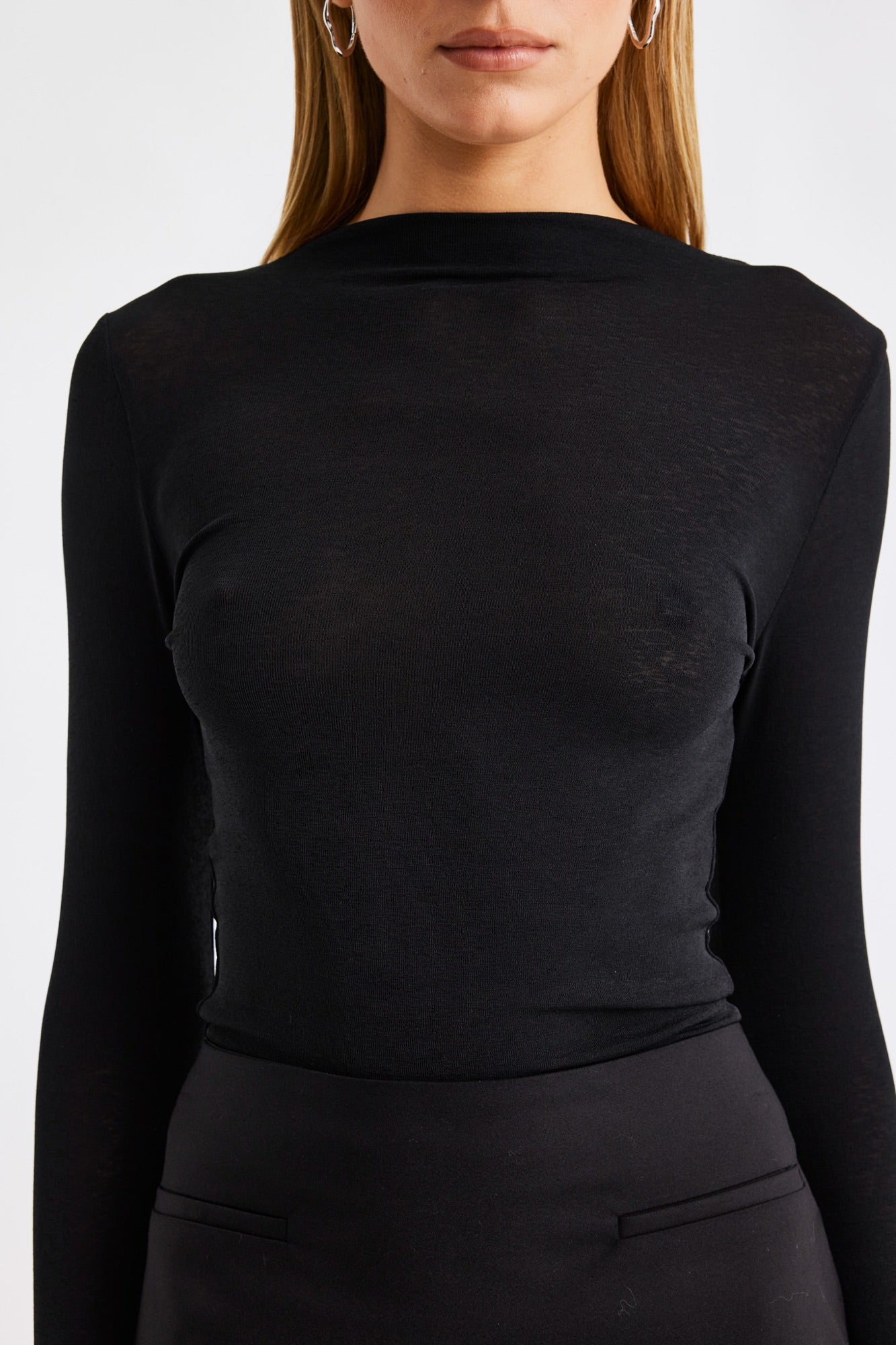 Katya Long Sleeve Top Black