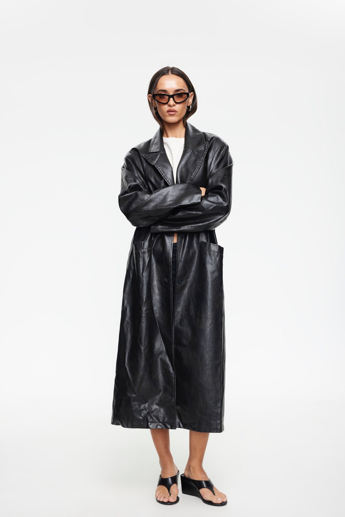 Olsen Coat Washed Onyx