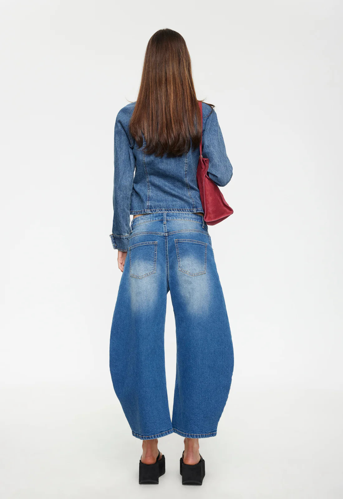 Horseshoe Cropped Jean Dark Indigo