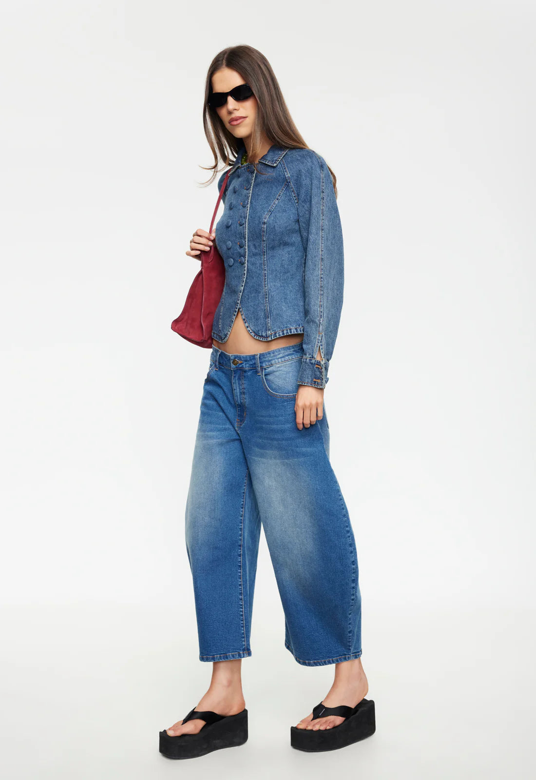 Horseshoe Cropped Jean Dark Indigo