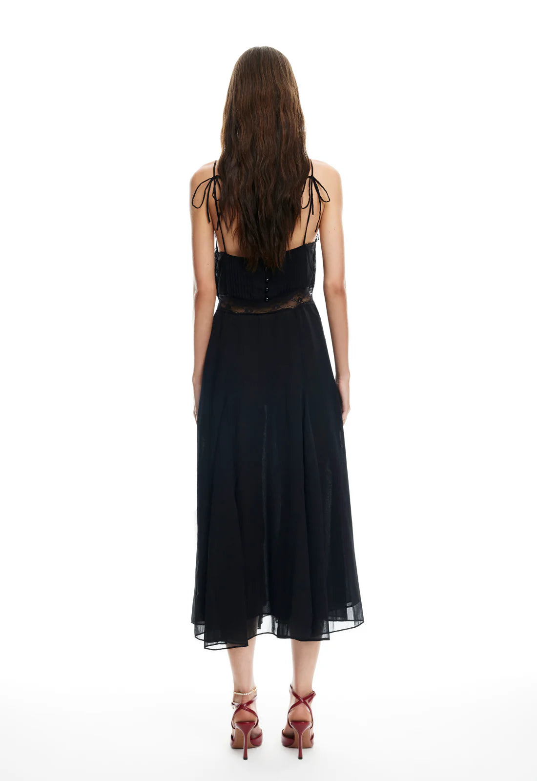 Harmony Midi Dress Obsidian