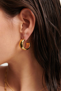 Bold Hoop Earrings Gold