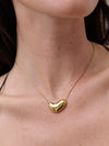 Bean Pendant Necklace Gold