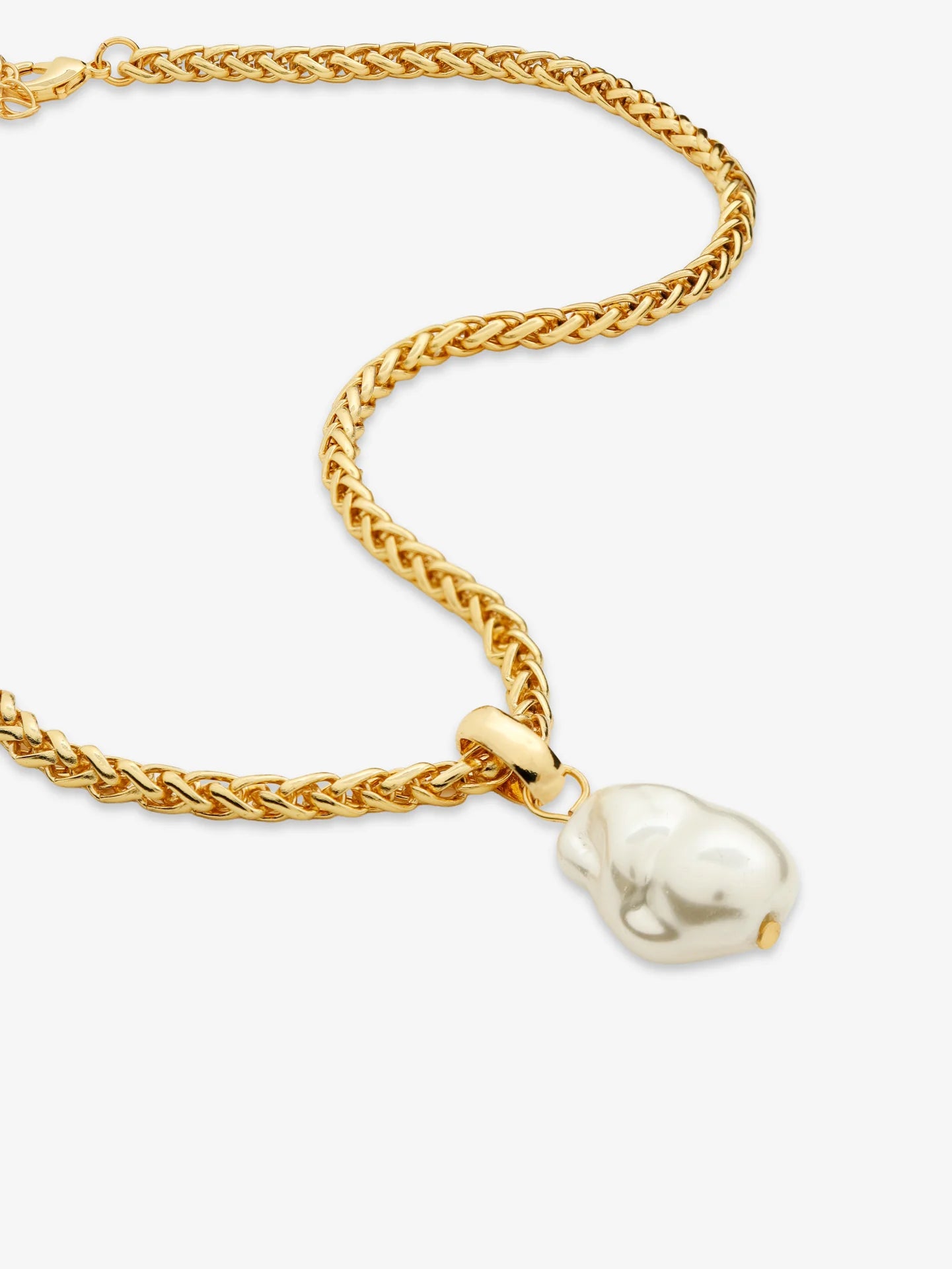 Lidia Pearl Necklace Gold