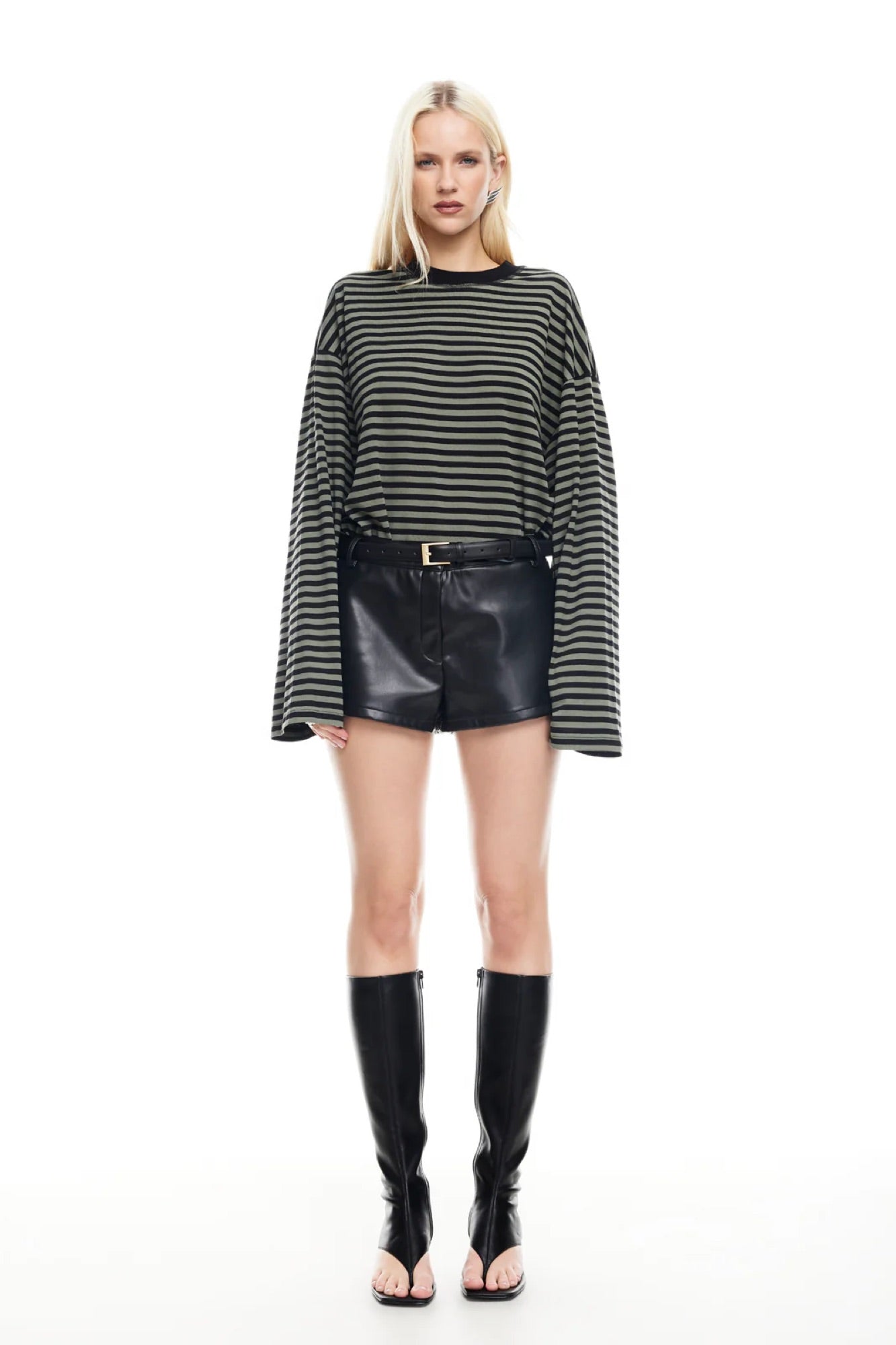 Bloom Long Sleeve Forest Stripe