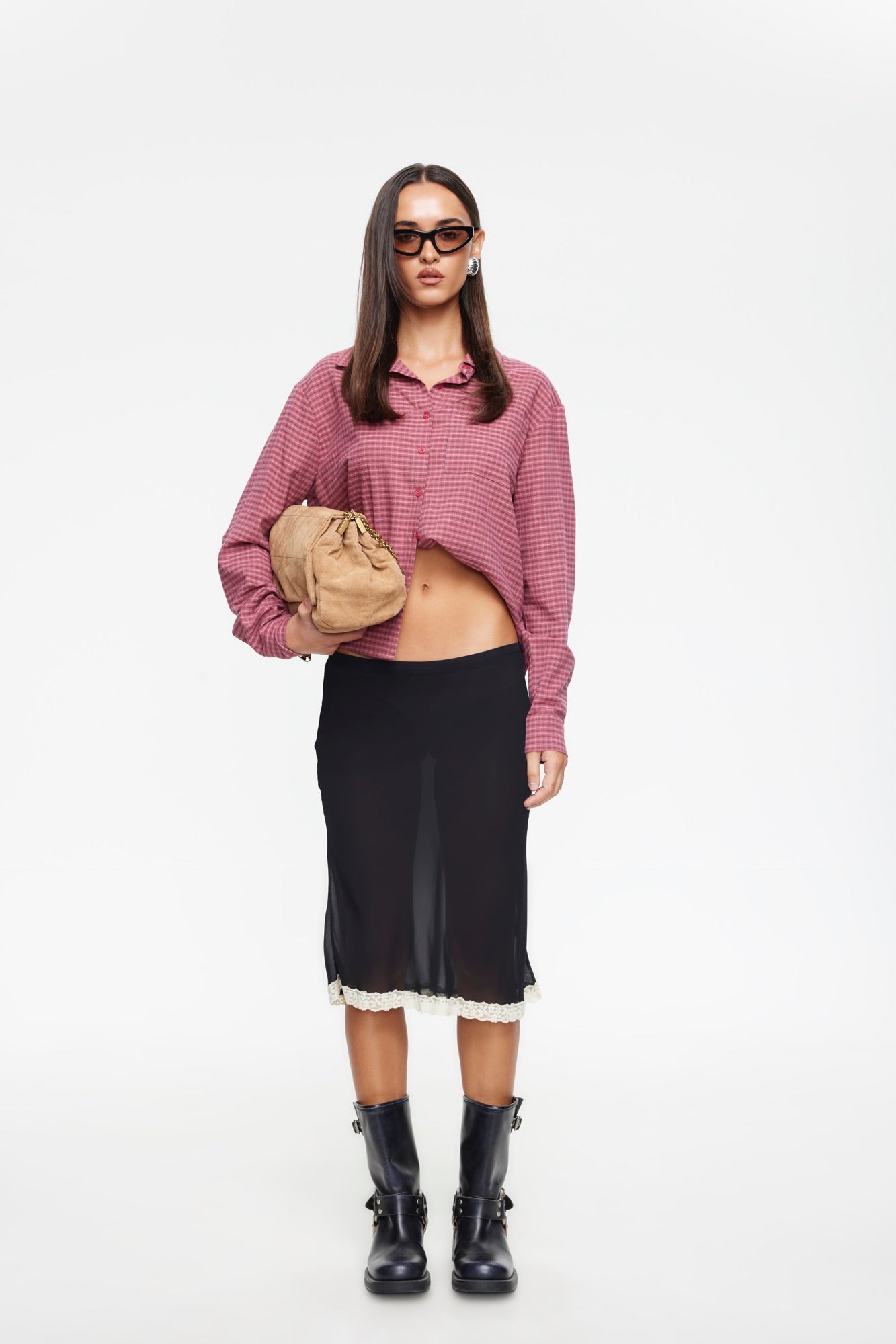 Untamed Shirt Crimson Plaid