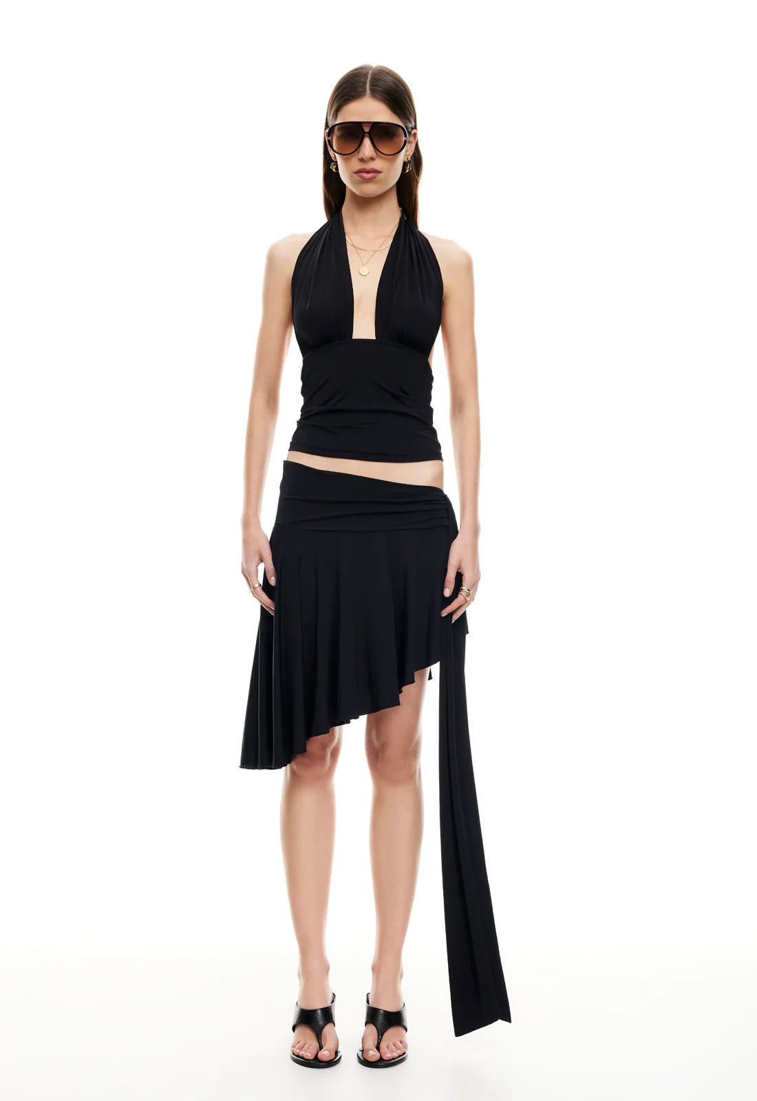 Safari Midi Skirt Noir