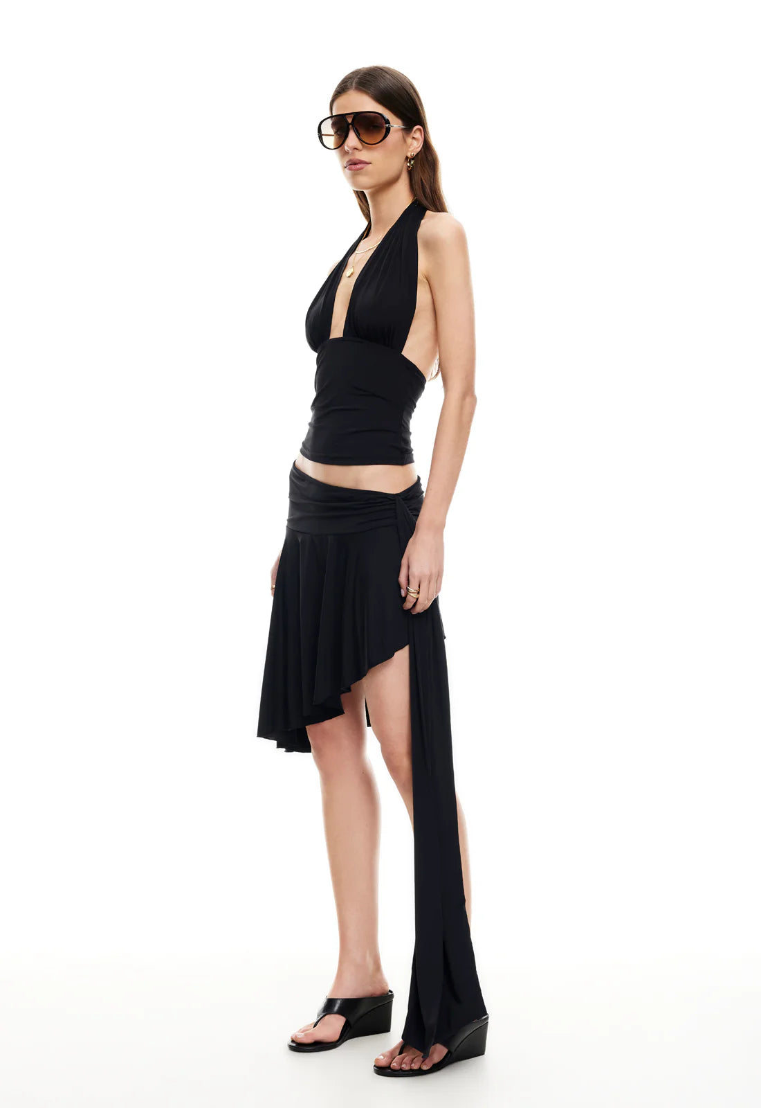 Safari Midi Skirt Noir