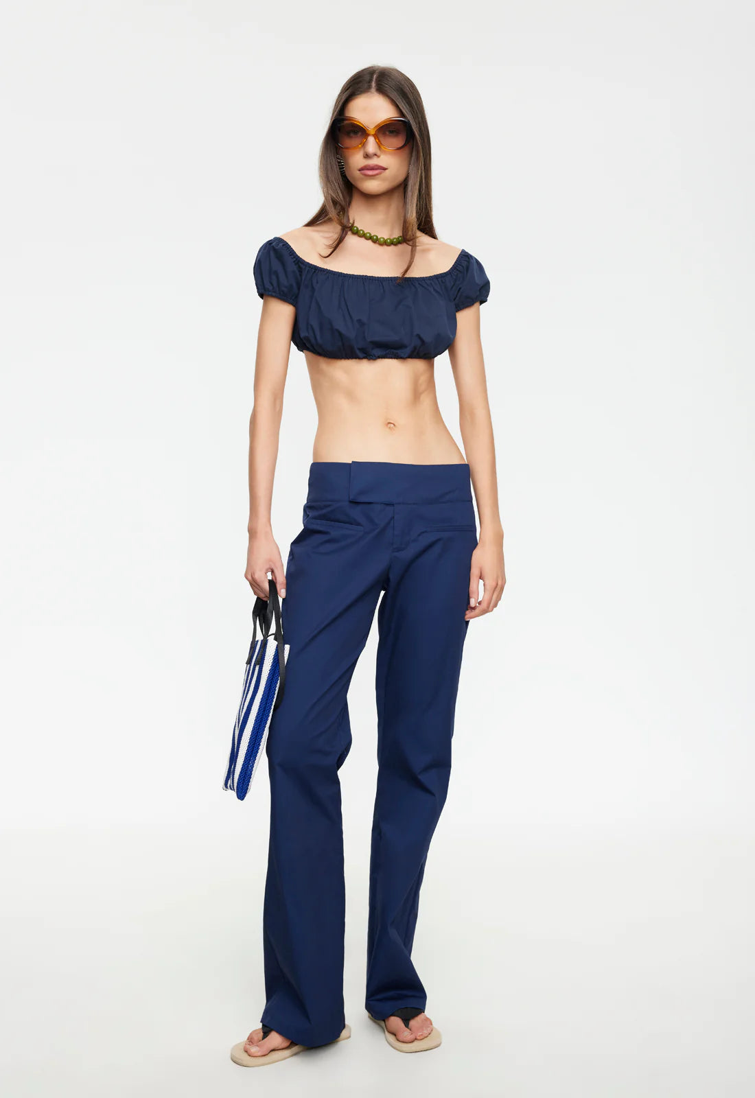 Merci Crop Navy