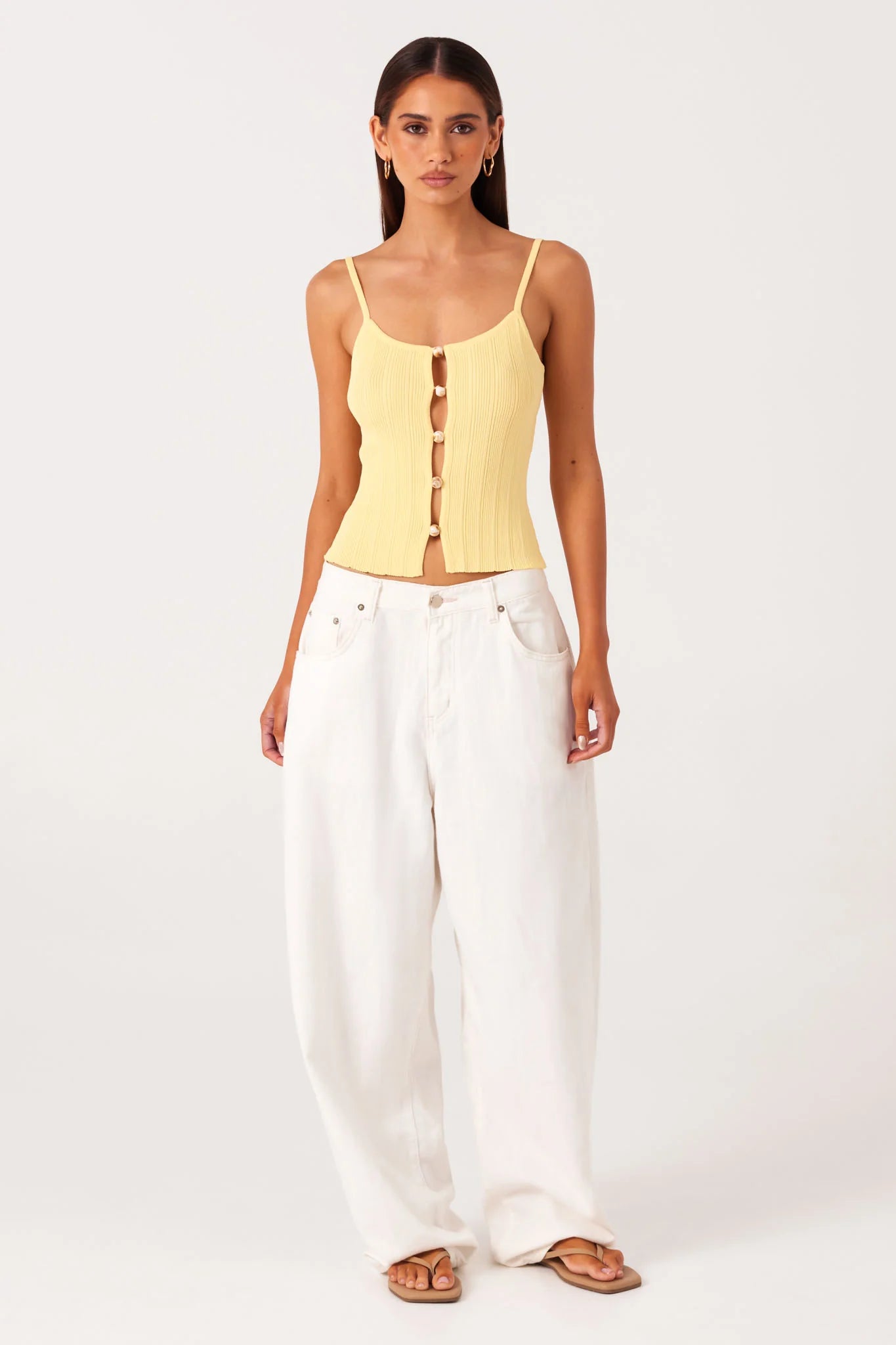 Odessa Knit Tank Top Pollen