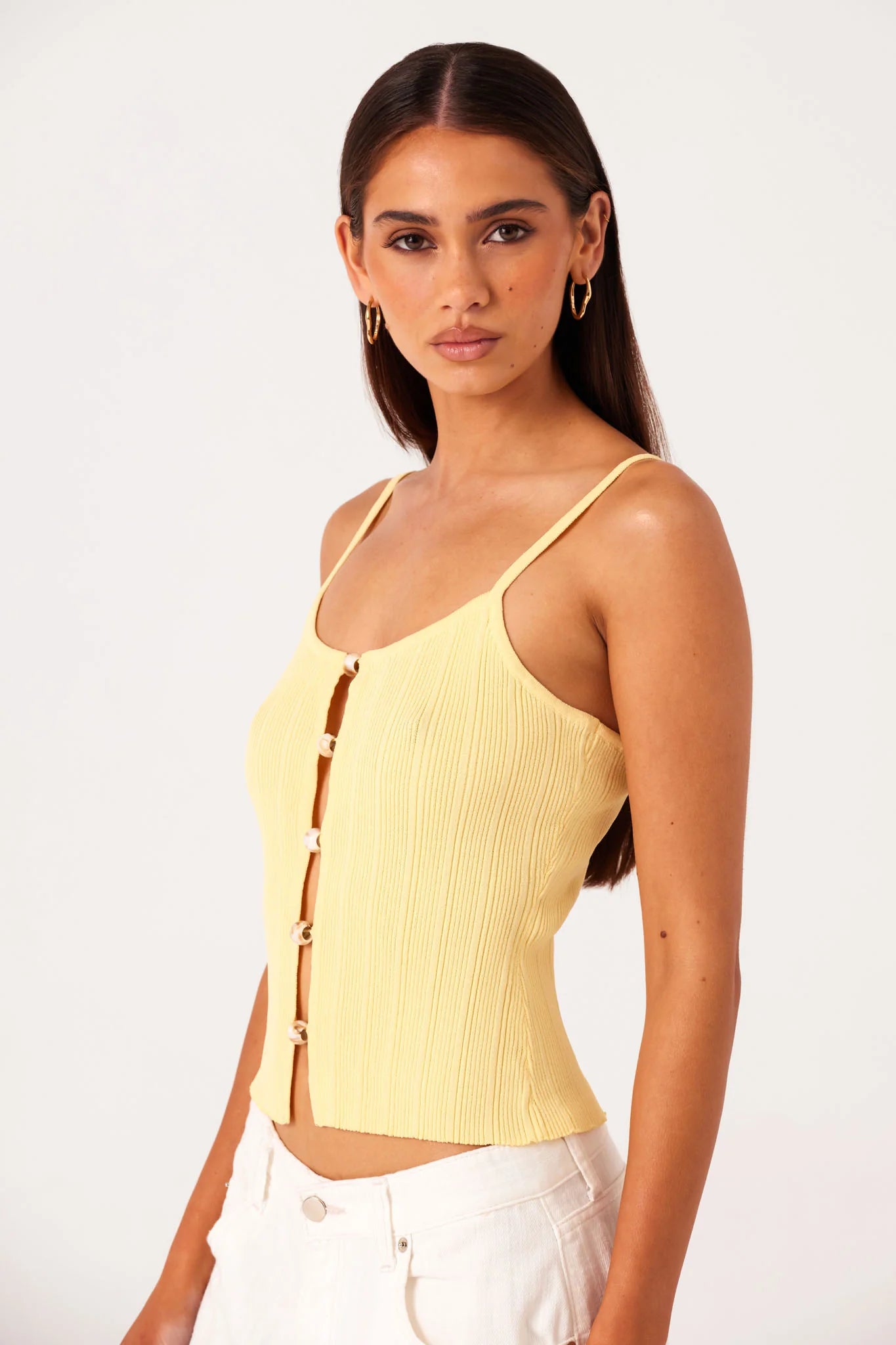 Odessa Knit Tank Top Pollen