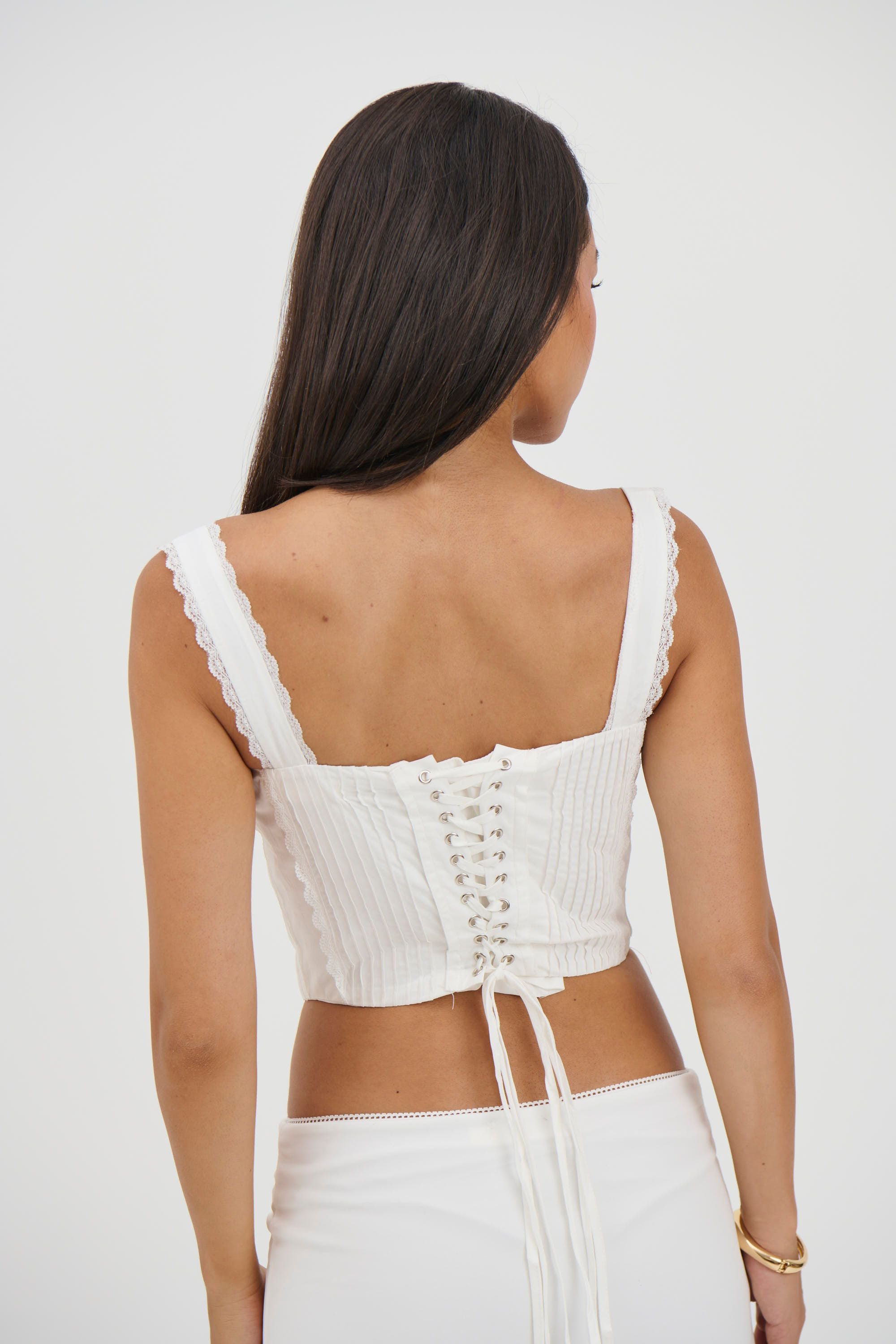 Maegan Corset White