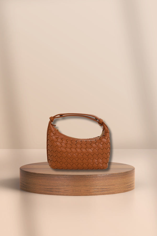 Cleo Woven Bag Tan