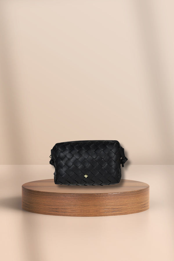 Xena Woven Bag Black/Gold