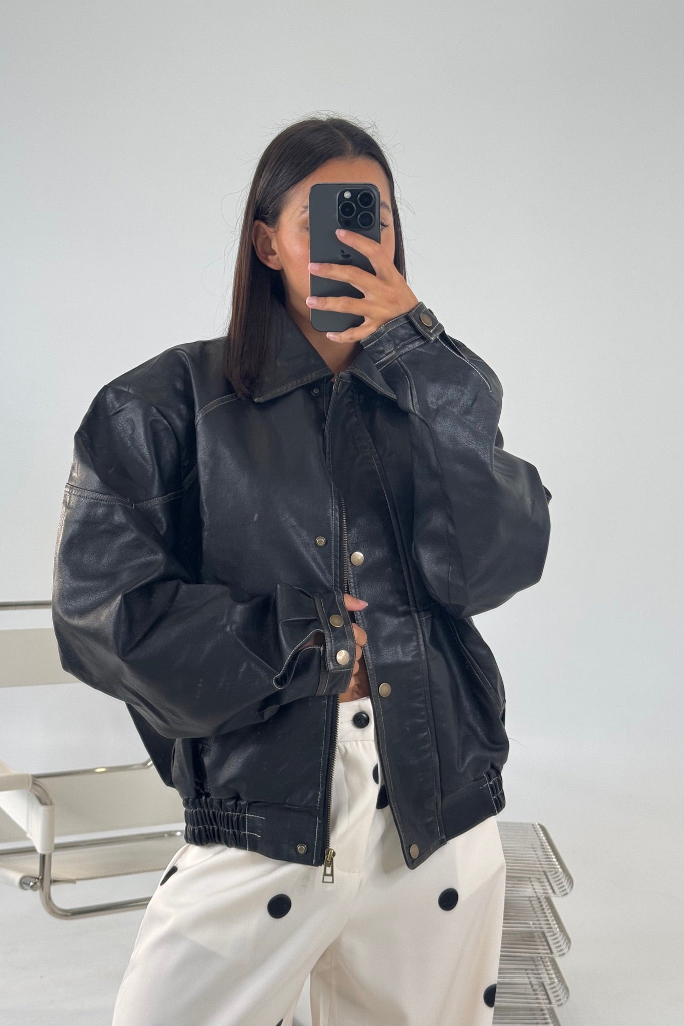 Jorja Bomber Jacket Vintage Black