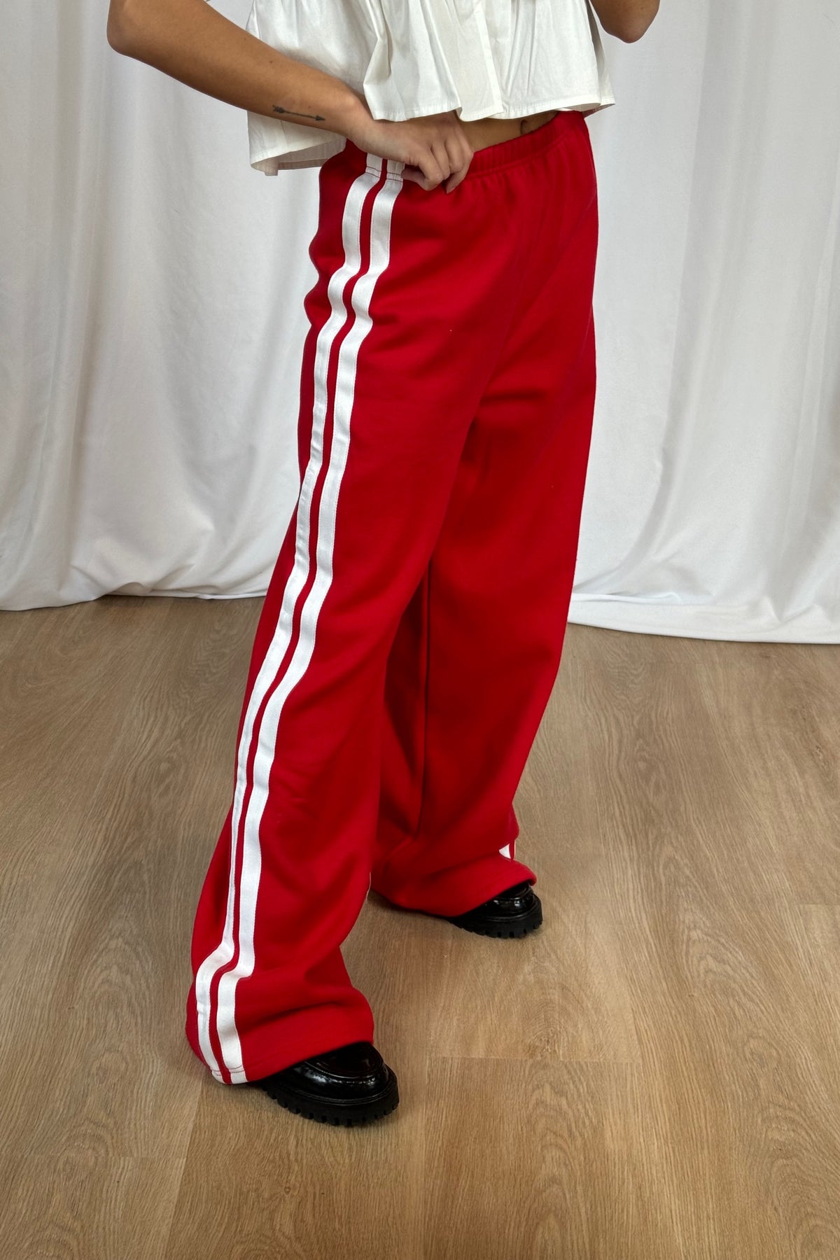 Frankie Fleece Pant Red