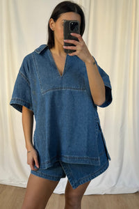 Rosemary Denim Shirt Blue