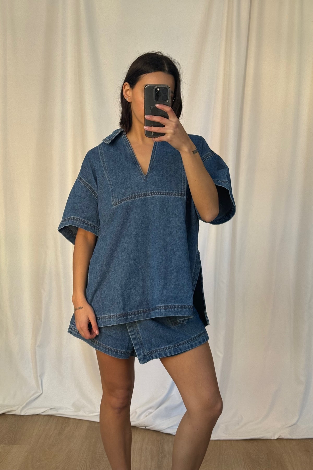 Rosemary Denim Shirt Blue