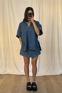 Rosemary Denim Shirt Blue