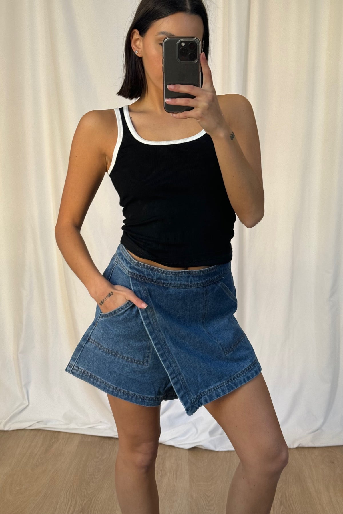 Rosemary Denim Skort Blue