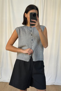 Kendal Knitted Vest Dark Grey