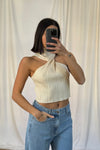 Tania Crop Beige