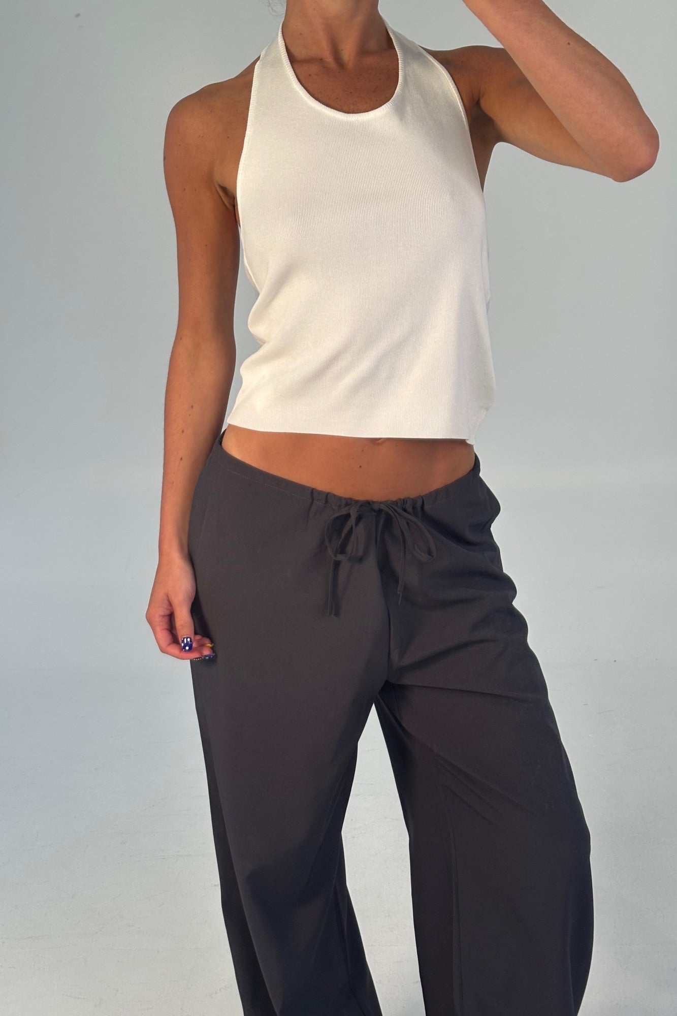 Opal Halter Top White