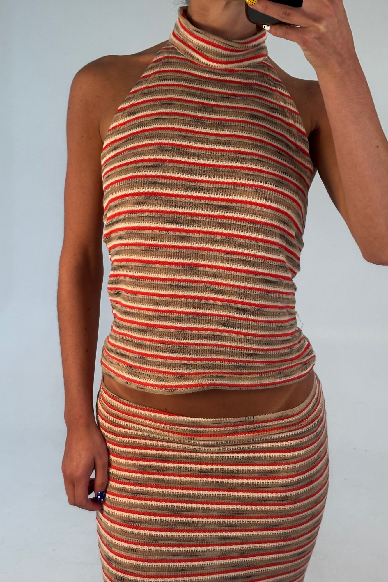 Jordy Top Orange Stripe