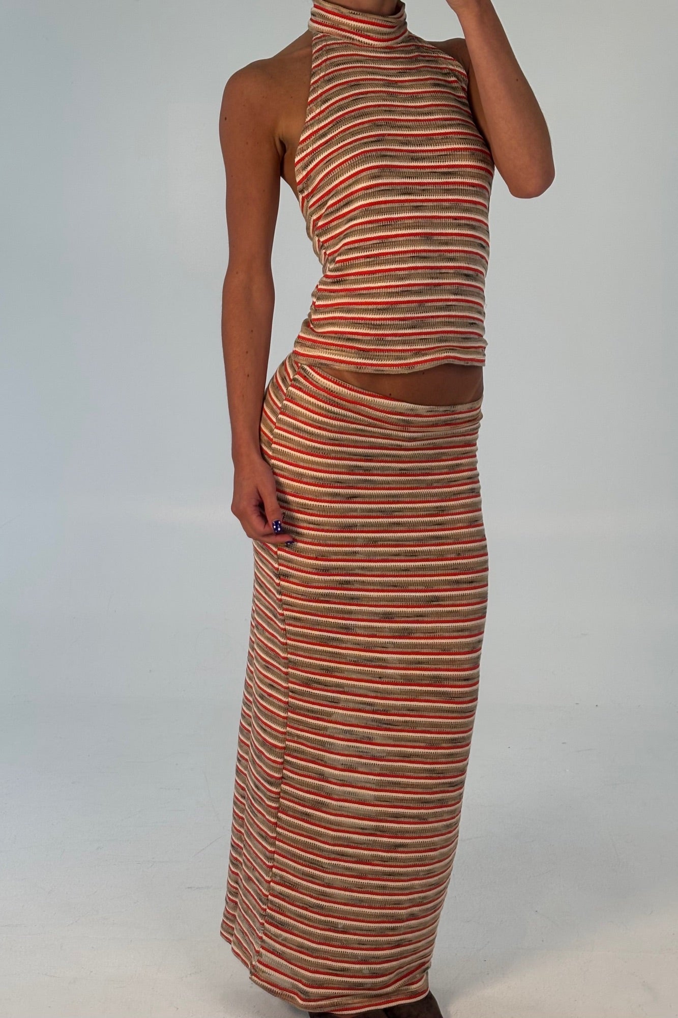 Jordy Top Orange Stripe