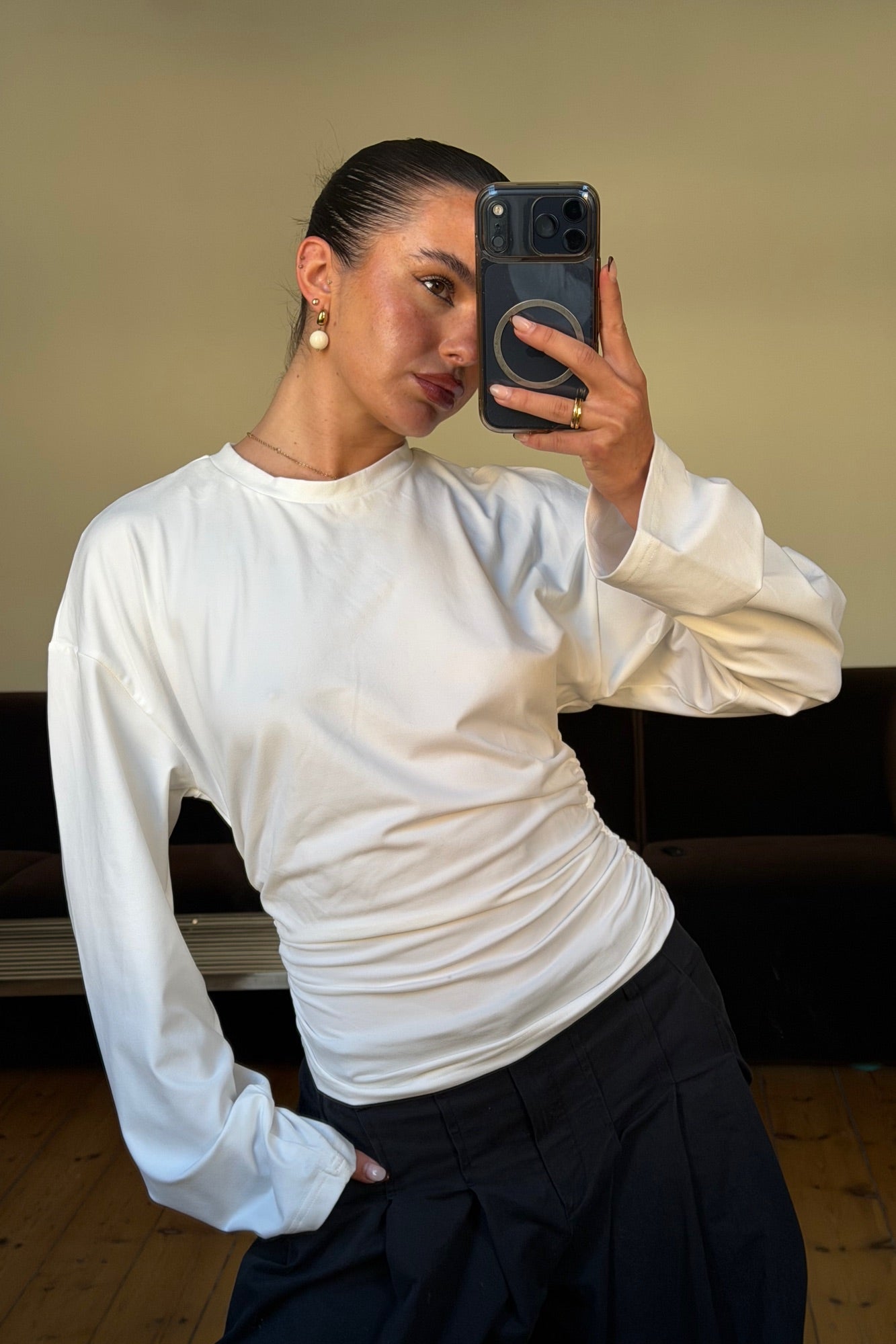 Rishelle Long Sleeve White