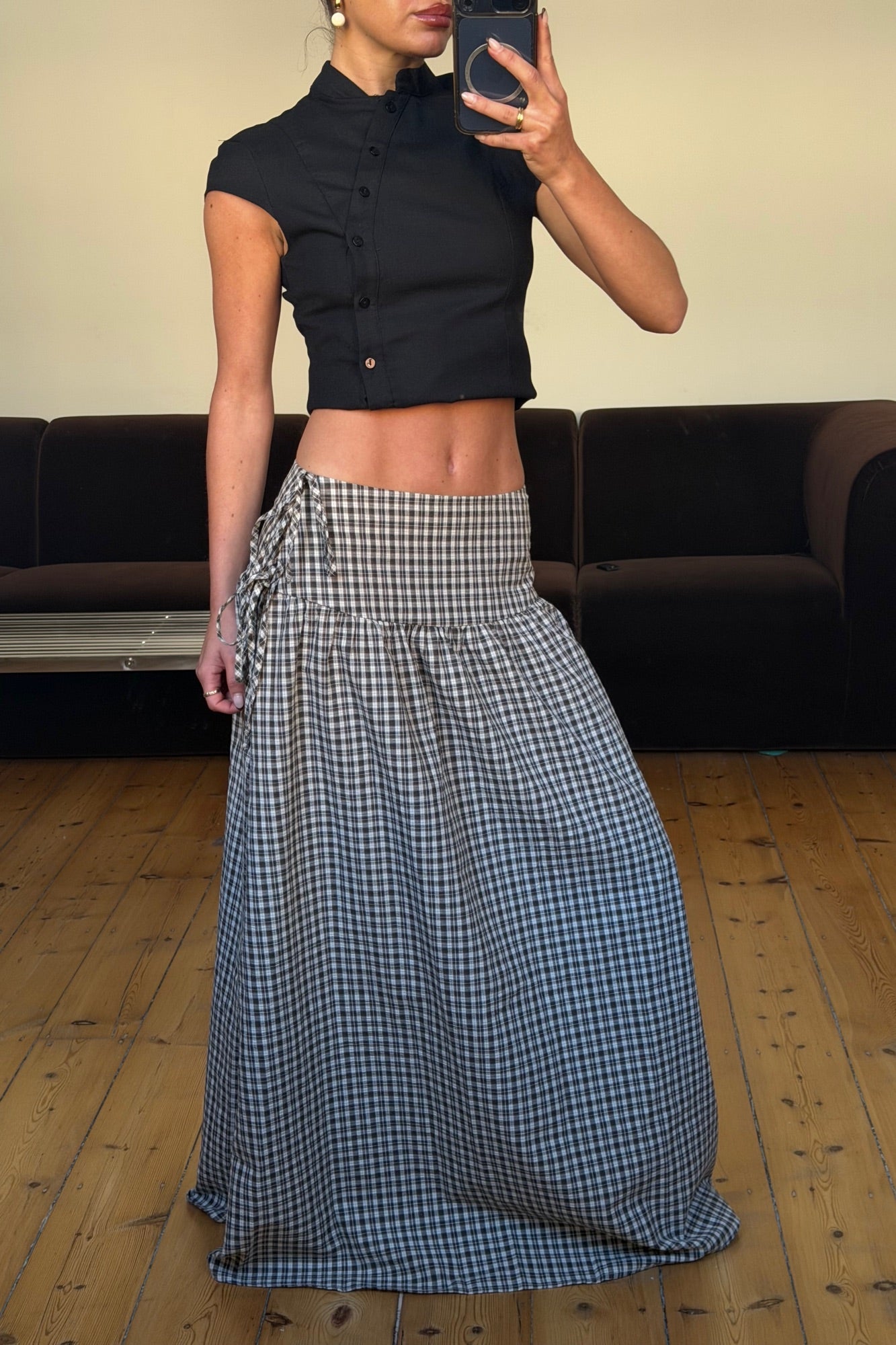 Rylan Maxi Skirt Beige