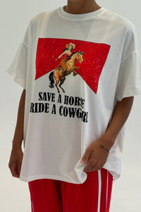 Save A Horse Top White