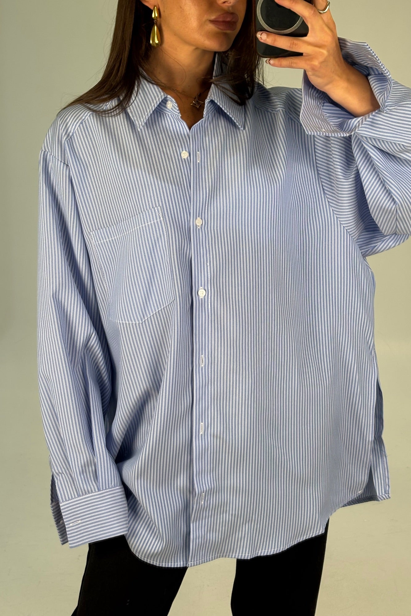 Summer Stripe Shirt Blue