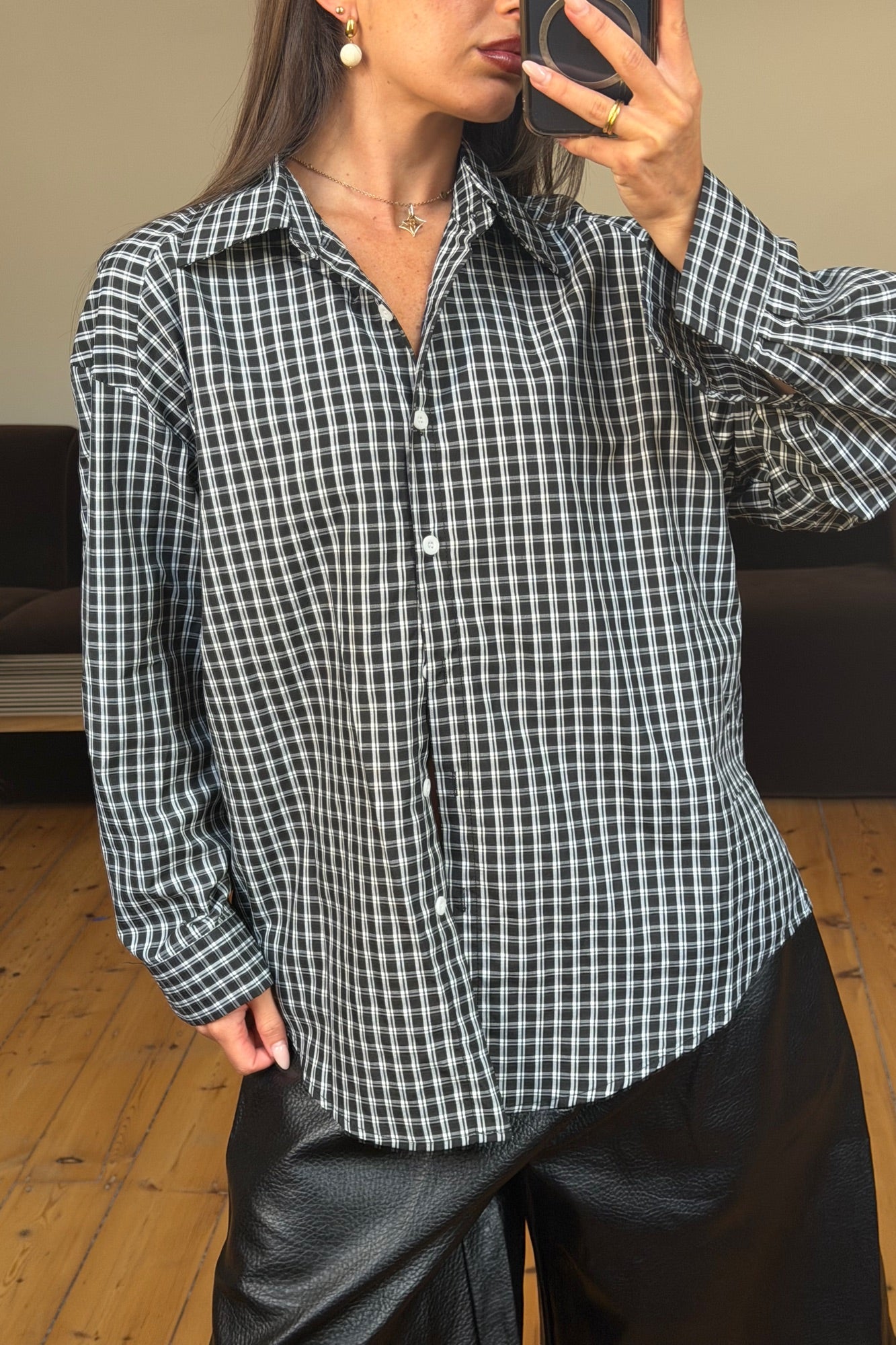 Cooper Shirt Black/White