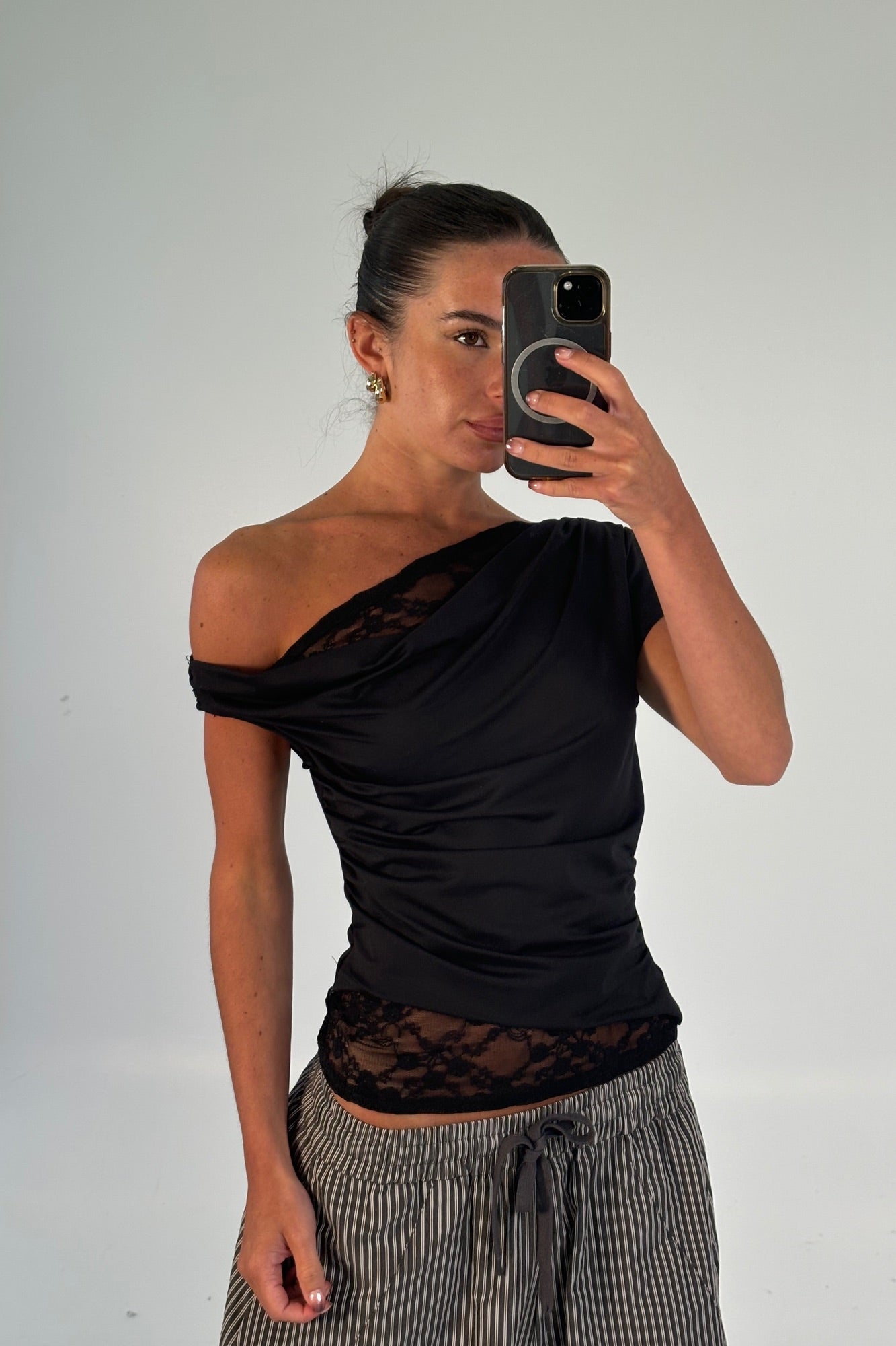 Belle Lace Top Black