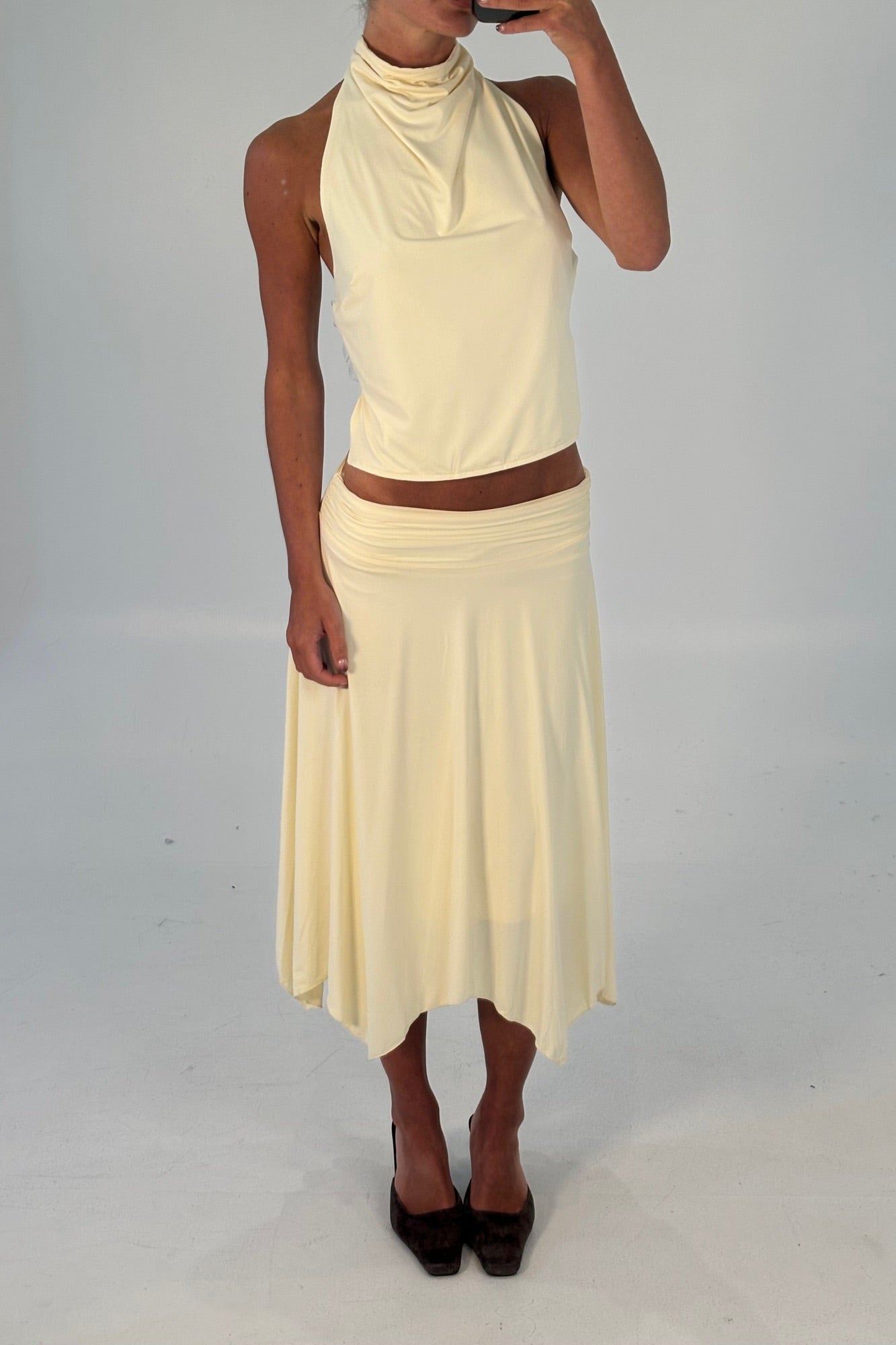 Adeline Midi Skirt Butter