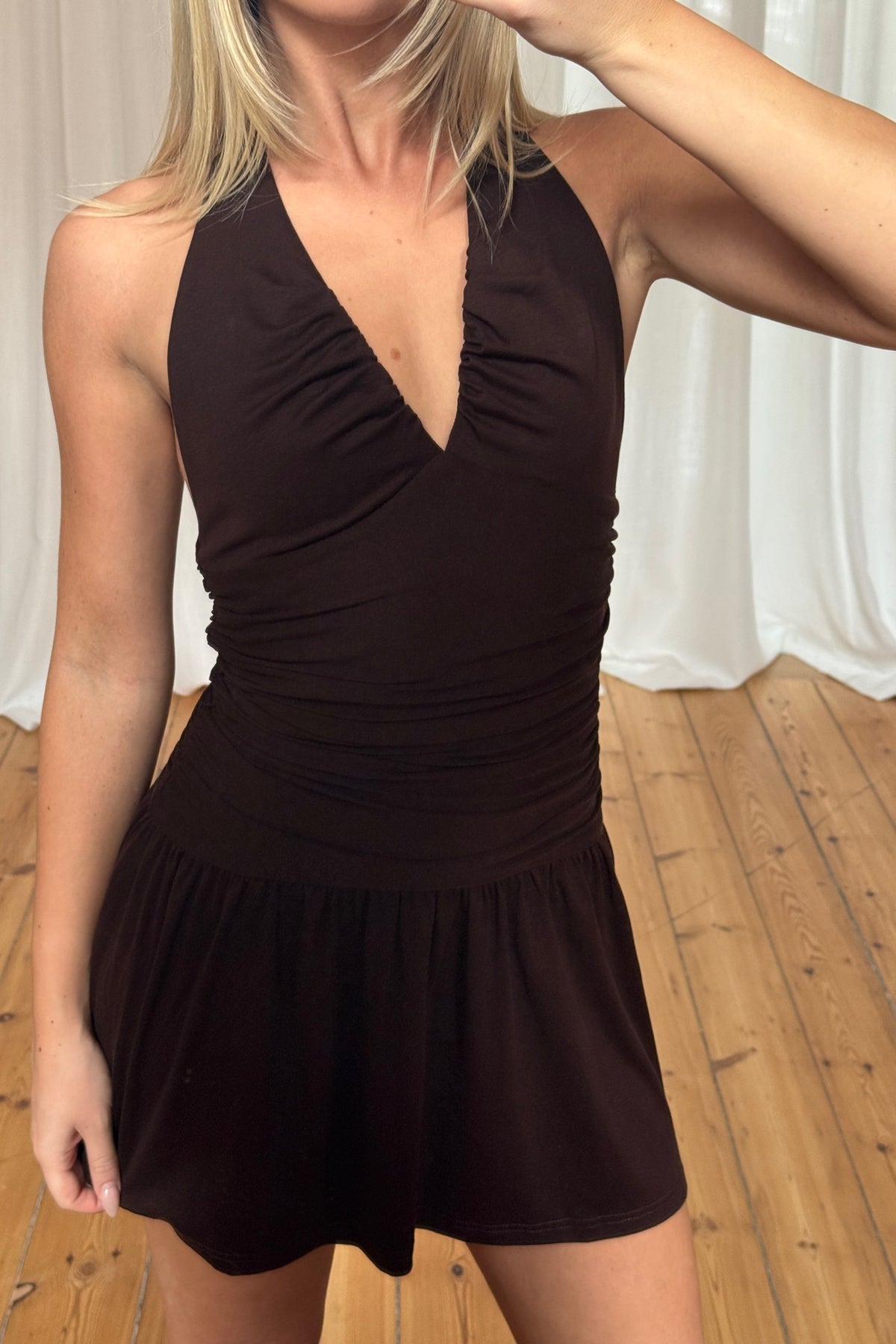 Kirsten Mini Dress Choc