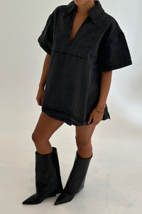 Rosemary Denim Shirt Washed Black