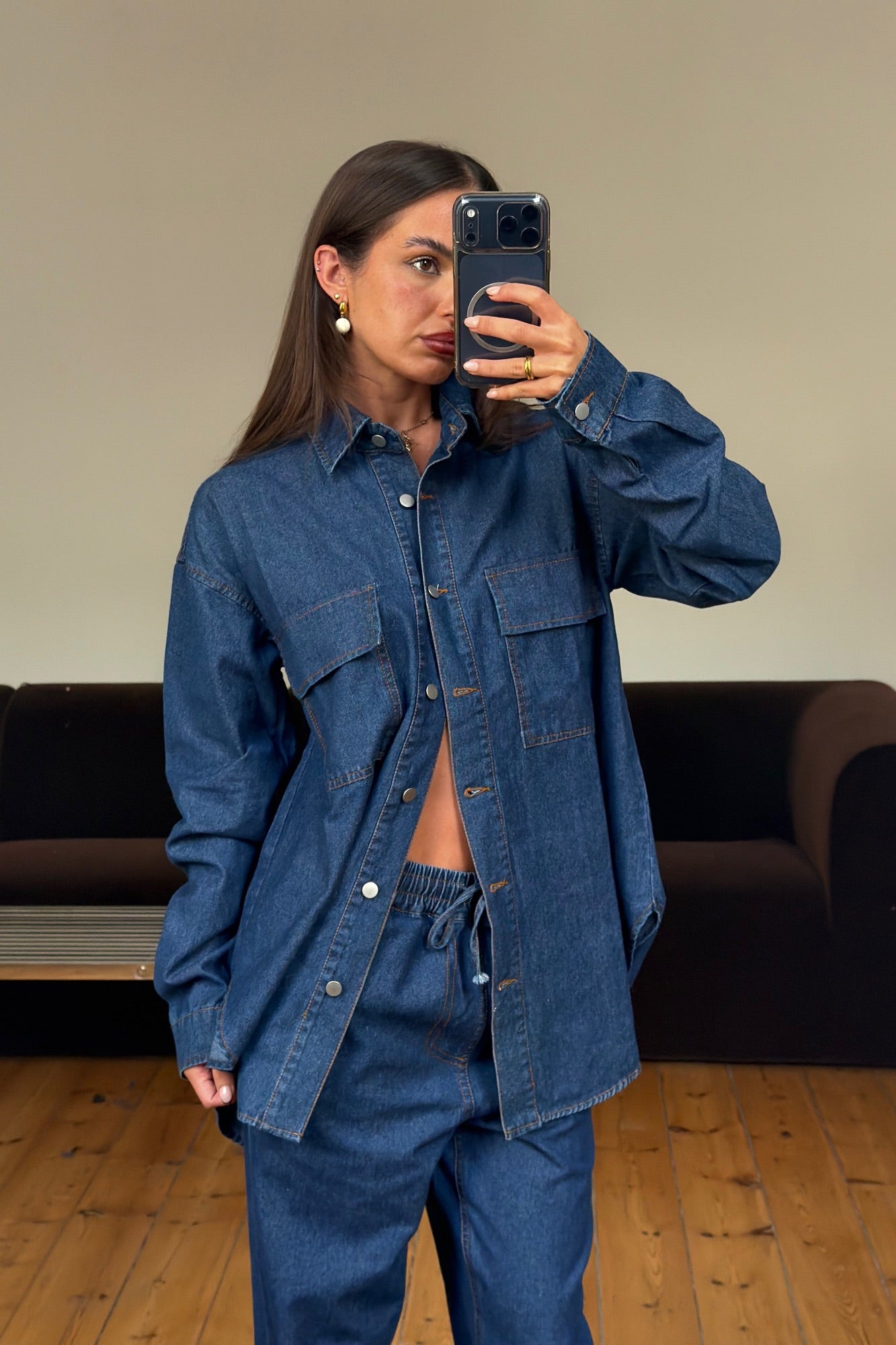 Milan Denim Shirt Indigo