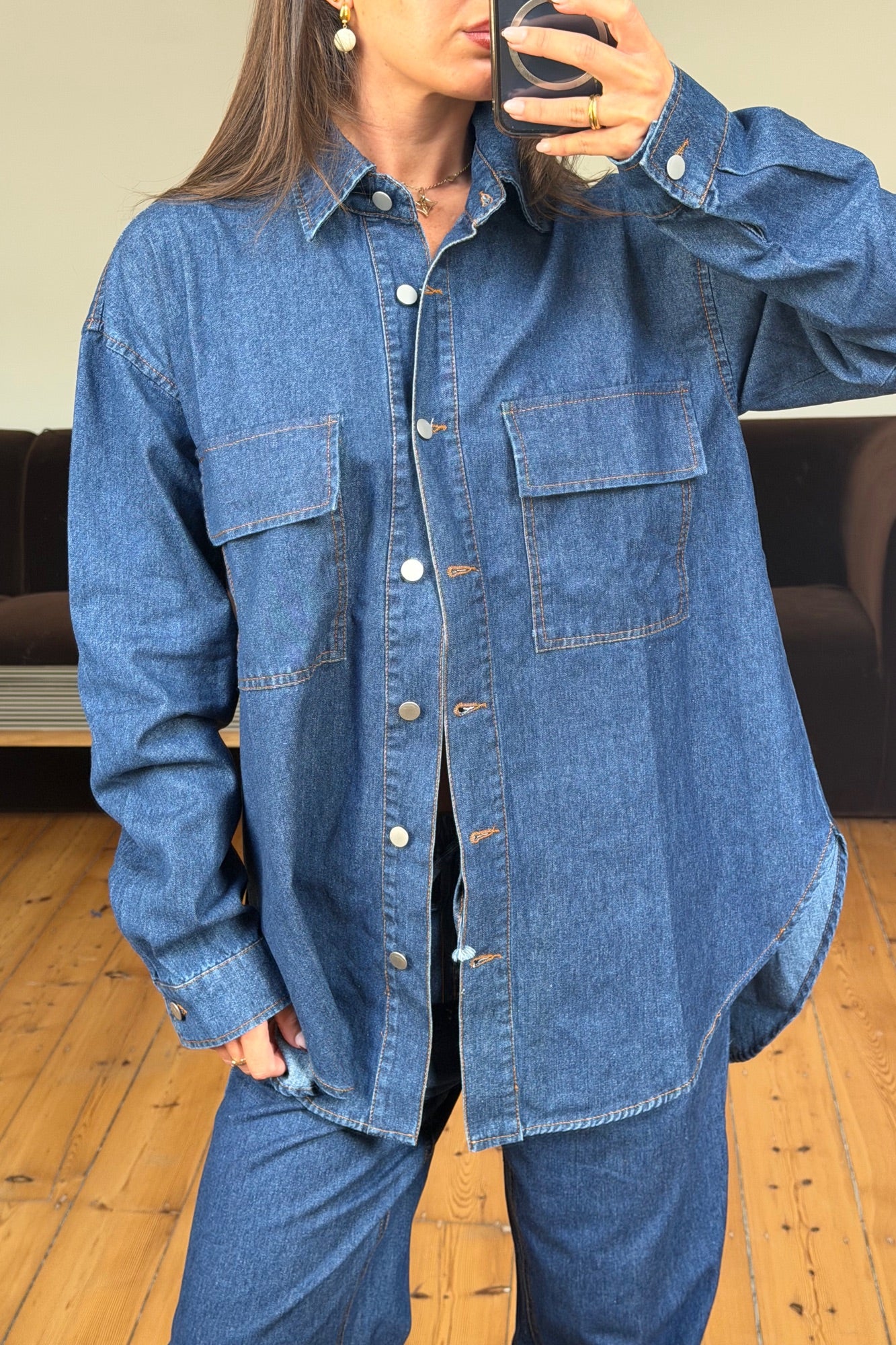 Milan Denim Shirt Indigo