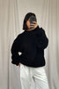 Unisex Drop Sleeve Heavy Knit Black