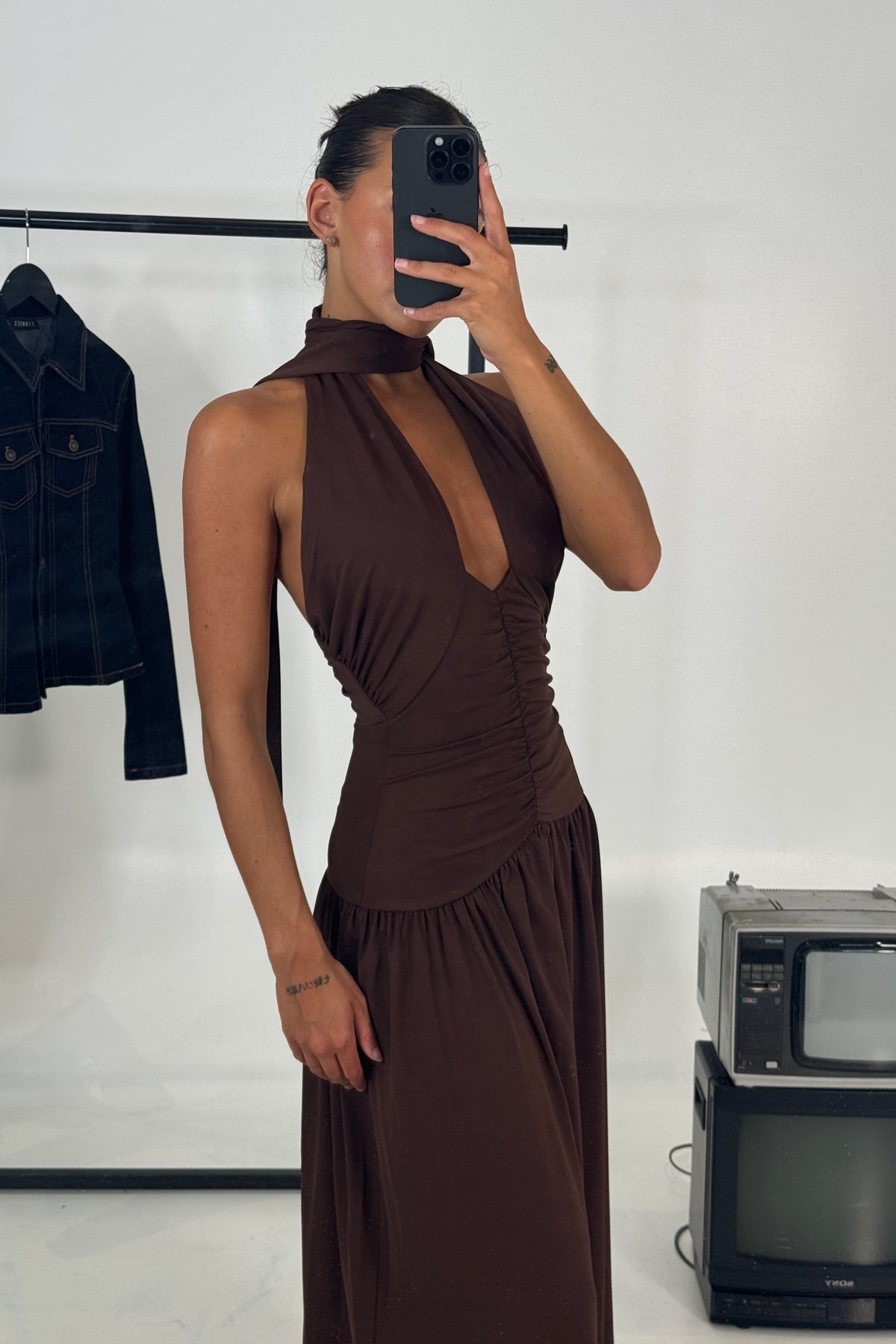 Marley Maxi Dress Chocolate