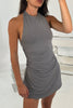 Phoenix Mini Dress Charcoal