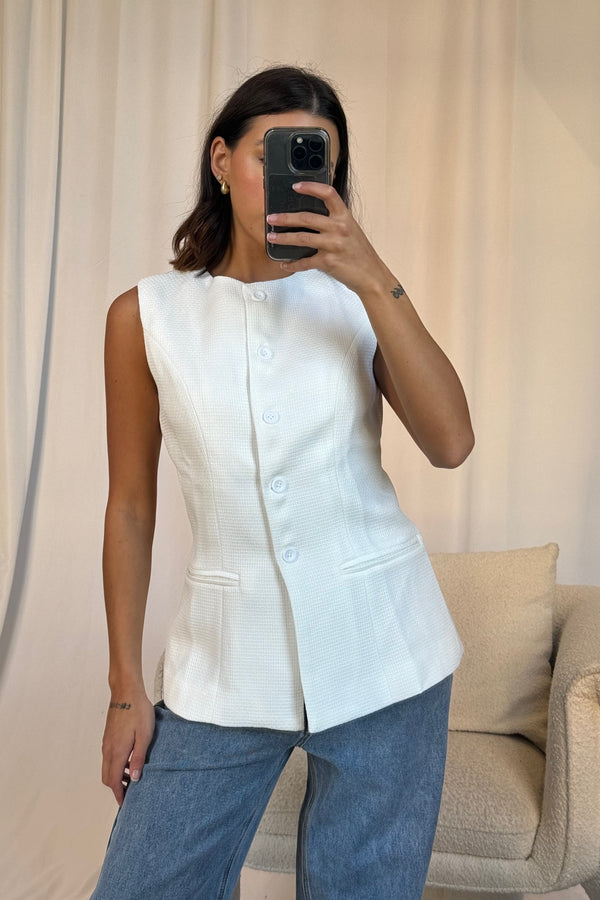 Myla Vest White