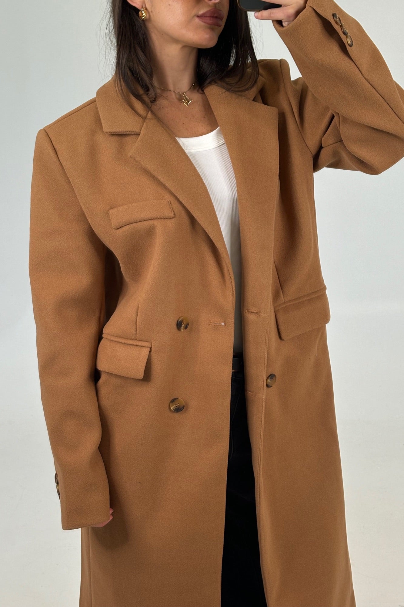 Alexia Coat Tan