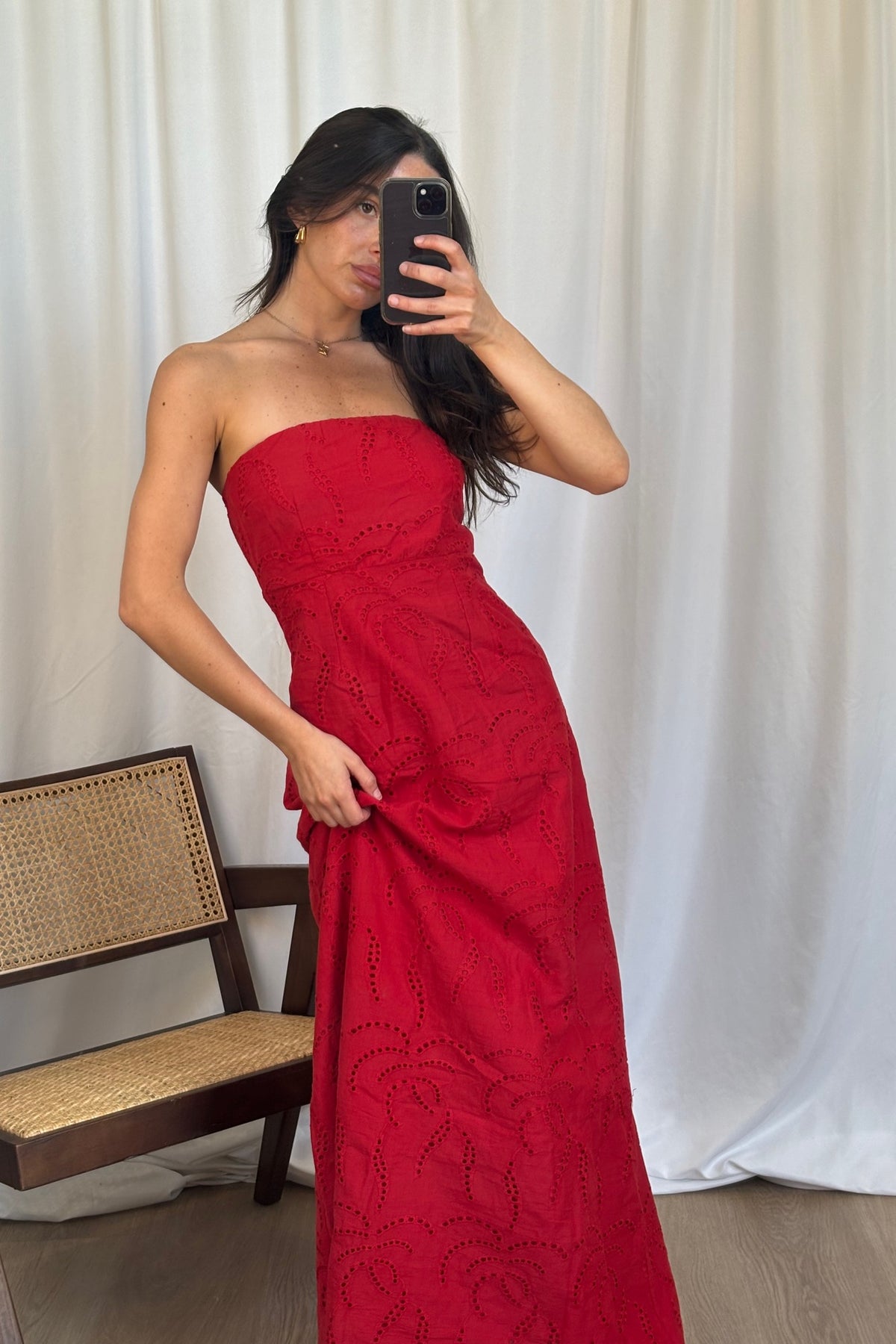 Angelina Maxi Dress Red