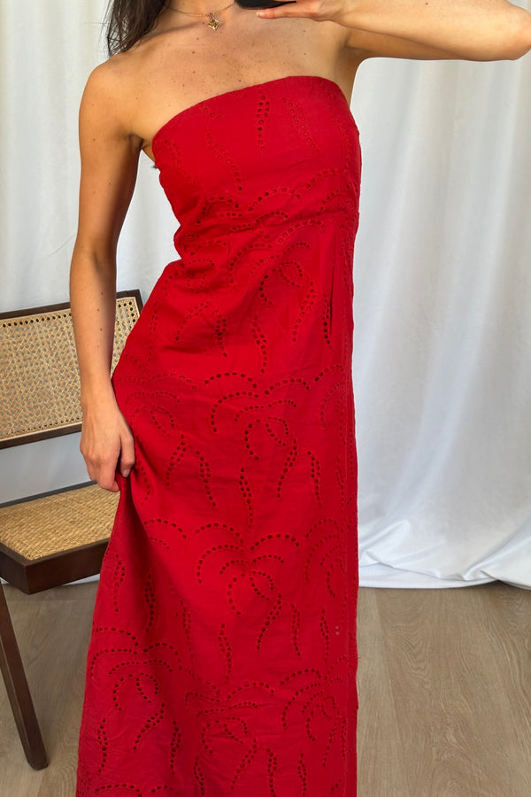 Angelina Maxi Dress Red