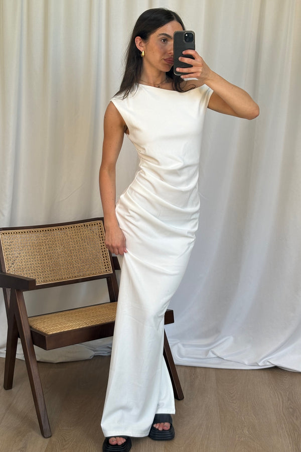 Mika Maxi Dress White