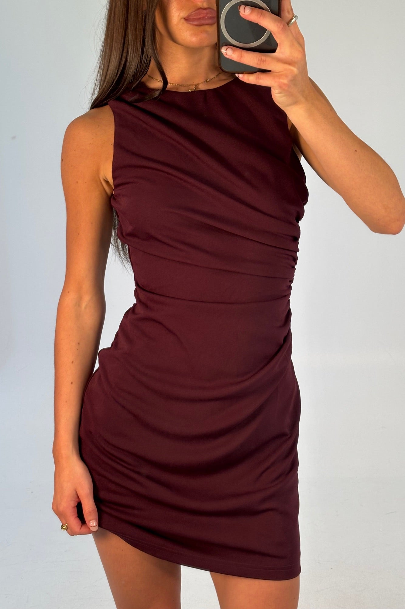Avalee Mini Dress Plum