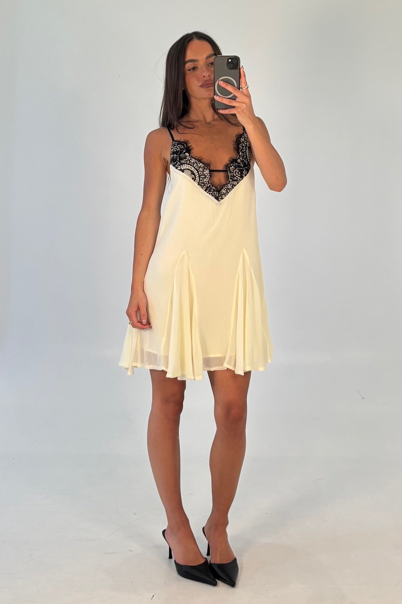 Gia Lace Mini Dress Butter